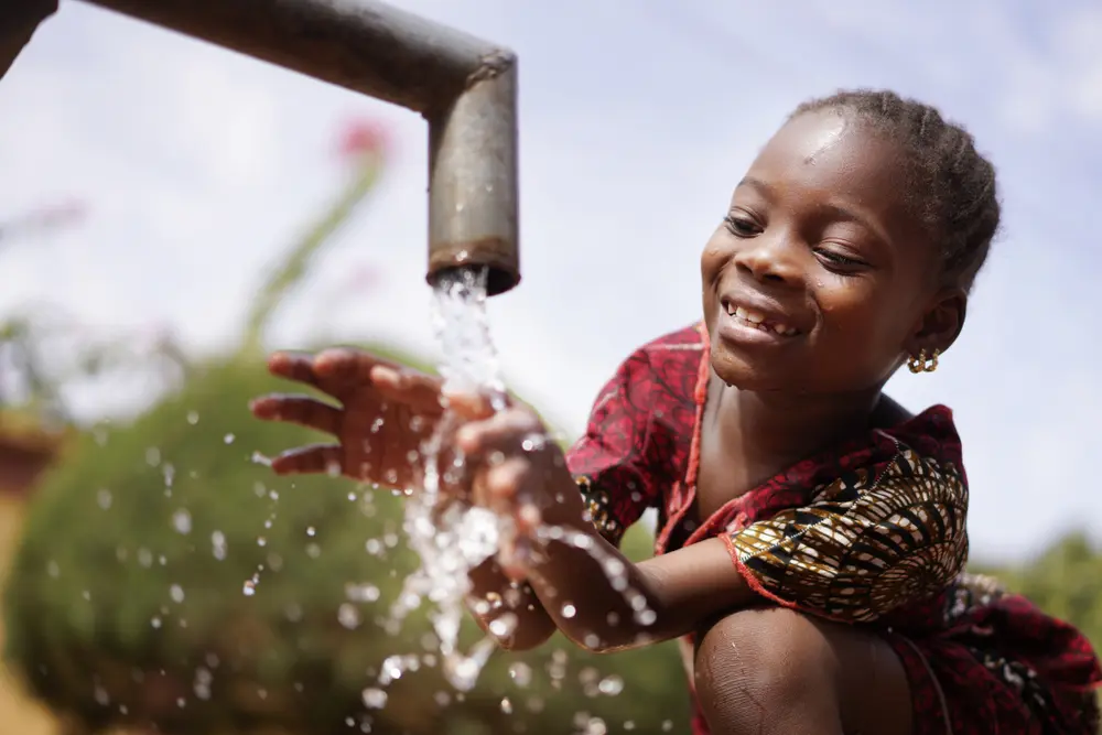 children in water